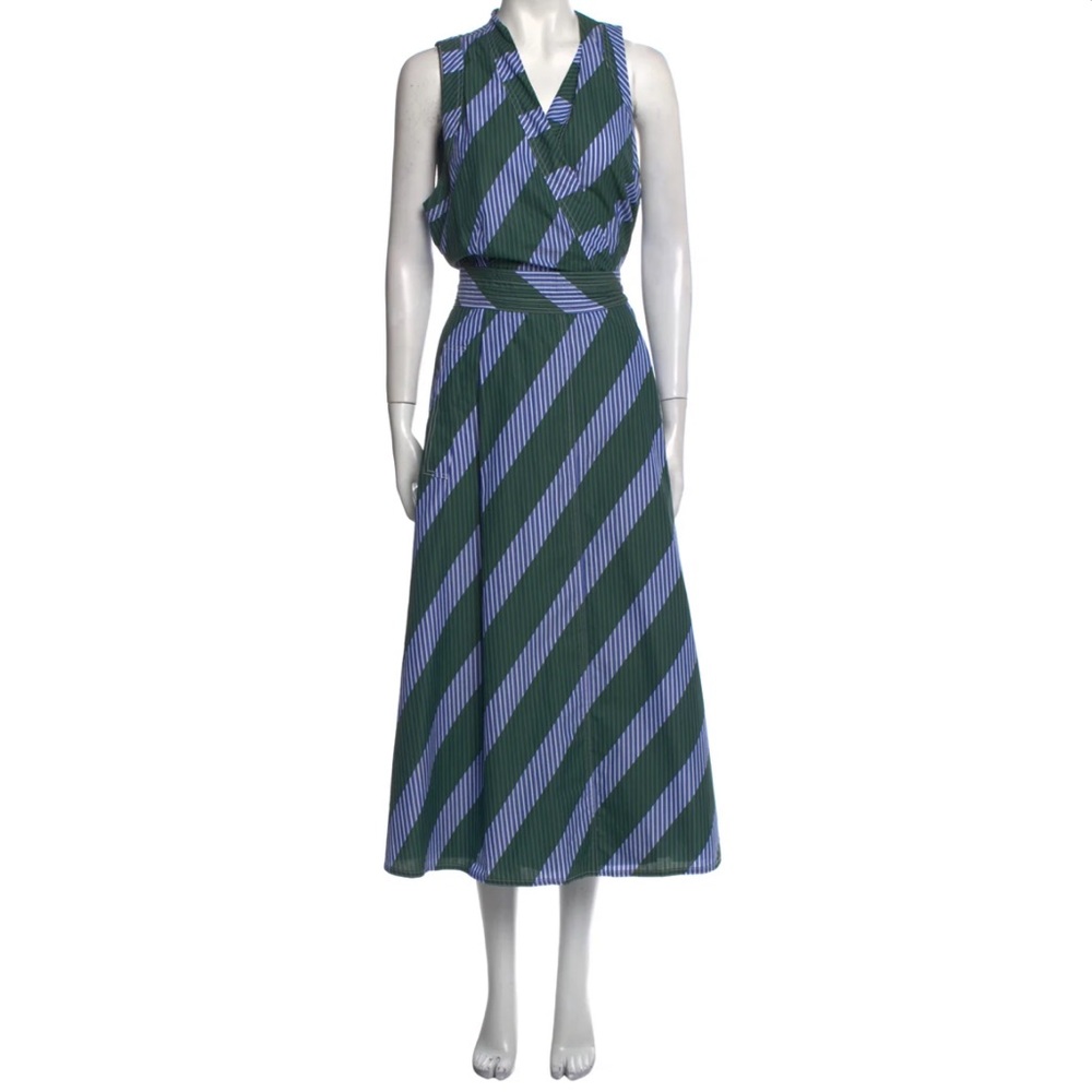 TORY BURCH Striped Long Wrap Dress in Size 2